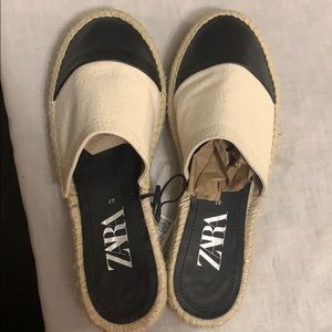 Zara Toe Cap Espadrilles Color Block